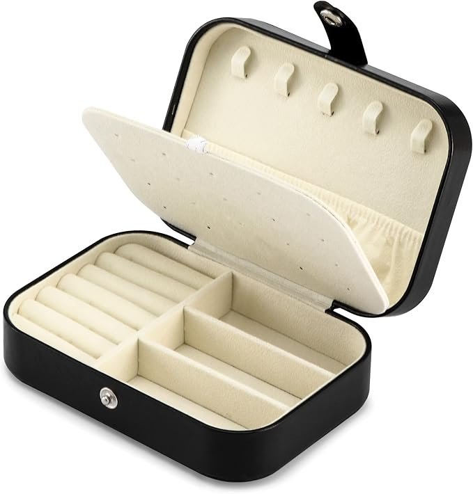 Travel Jewelry Box, PU leather Small Jewelry Organizer - Image 2