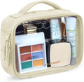 BAGSMART Clear TSA-Approved Toiletry Bag, Puffy Edges Travel Makeup Bag by BAGSMART