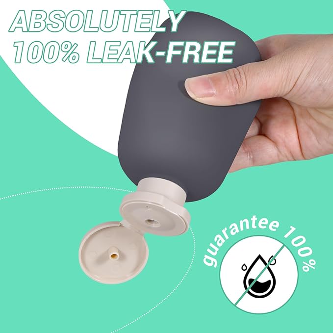 ASEVAT 6.7oz Refillable Plastic Travel Shampoo Bottles, Empty Travel Shampoo - Image 8