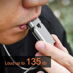 Whistle Emergency Whistles Keychain Rape Whistle Stainless Steel High Decibel - Image 6