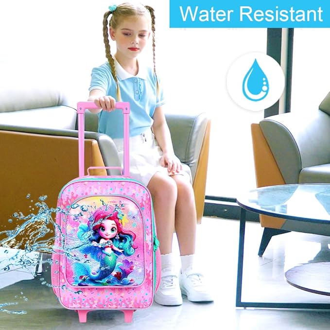 Kids Luggage for Boys Girls, Toddler Rolling Travel Carry on Suitcase - Image 2