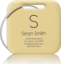 Personalized Engraved Gold Metal Luggage Tags by FamiB