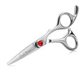Purple Dragon 4.5 Barber Hair Cutting Scissors Small Moustache Shears with Bag- Perfect for Professional Hairstylist, Hairdresser (4.5 inch)