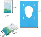 Tebery 100 Pack Toilet Seat Covers Disposable, Individually Wrapped Travel - Image 2