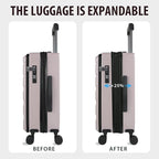 KROSER Carry On Luggage with Spinner Wheels & Built-in TSA Lock, Expandable Top - Image 5