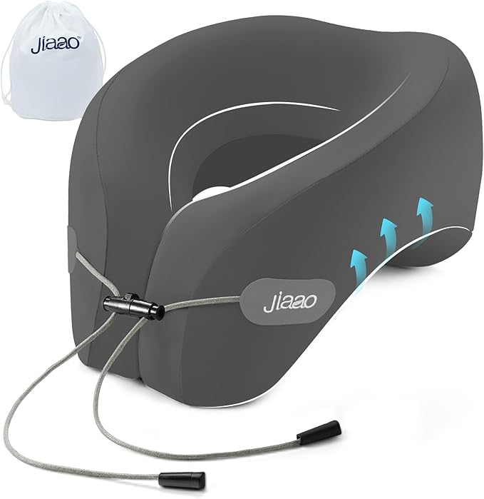 Travel Pillow, Neck Pillow Airplane, Plane Pillow Memory Foam Travel Neck Pillow by jiaao