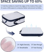 ECOHUB 6 Set Compression Packing Cubes, Lightweight Cruise Ship Vacation Travel - Image 3