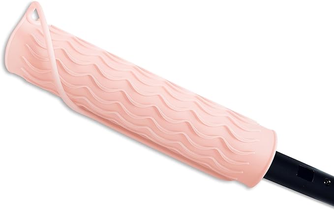 12" X 9" Large Heat Resistant Silicone Mat for Hair Styling Tools, Curling Iron Mat, Flat Iron Holder, Hair Straightener Pad, Makeup Mat, Hot Tools Mat for Travel Vanity Salon - Blush Pink