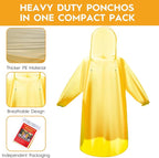 Bruvoalon 6 & 20 Pack Disposable Rain Ponchos - Image 2