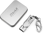 Whistle Emergency Whistles Keychain Rape Whistle Stainless Steel High Decibel - Image 3