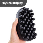 Curling Twisted Hair Brush, 1pc Twist Styler Brush Washable Hair Sponge Brush Afro Braid Dreadlocks Comb for Home and Salon Use Black