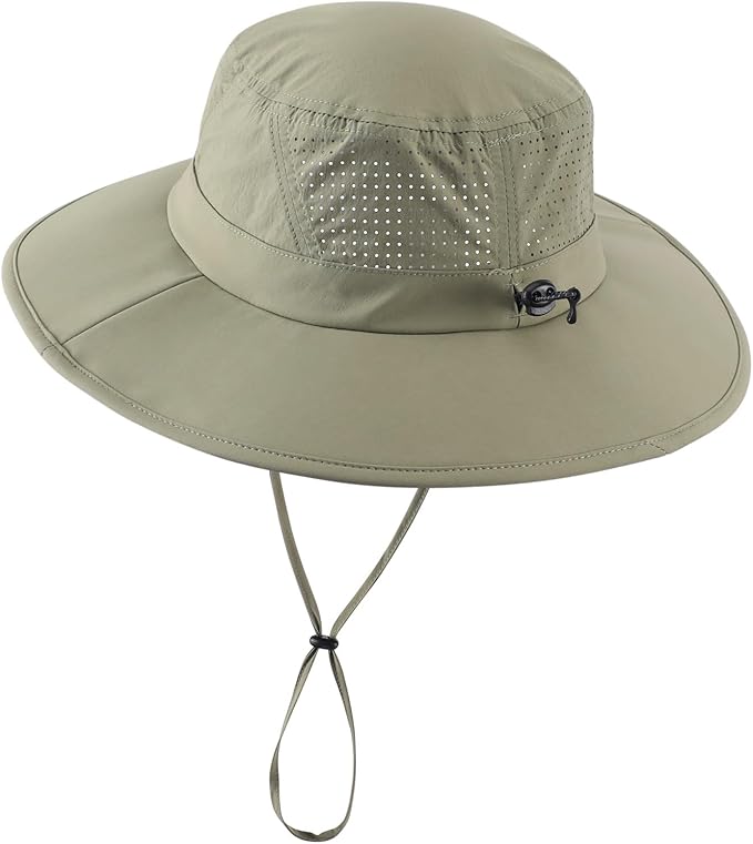 Home Prefer UPF 50+ Sun Hats for Men Women Foldable Wide Brim Fishing Hat Quick - Image 2