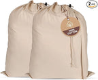 LFH Home Large Premium 100% Cotton Canvas Laundry Bag by LFHHomePrivateLimited