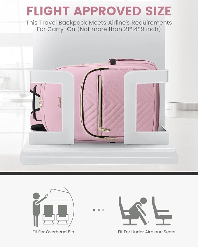 LOVEVOOK Laptop Backpack for Women, Travel Computer Work Bags - Image 8