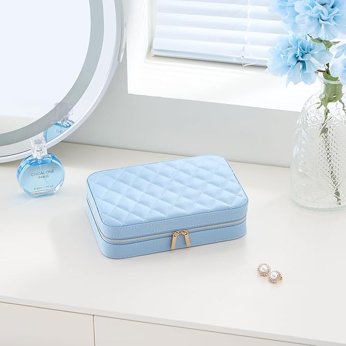 Lolalet Travel Jewelry Case for Women, Travel Jewelry Organizer Box - Image 6