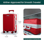 Nobl Travel Carry On Luggage, Noble Zipperless Aluminum Frame PC Hard Shell - Image 4