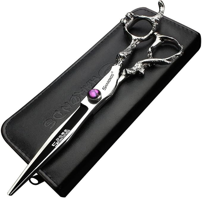 6/7/7.5/8/9 inch Japanese 440C Styling Studio Scissors Barber Professional Styling Tool Set Scissors (7-inch Platte schaar)