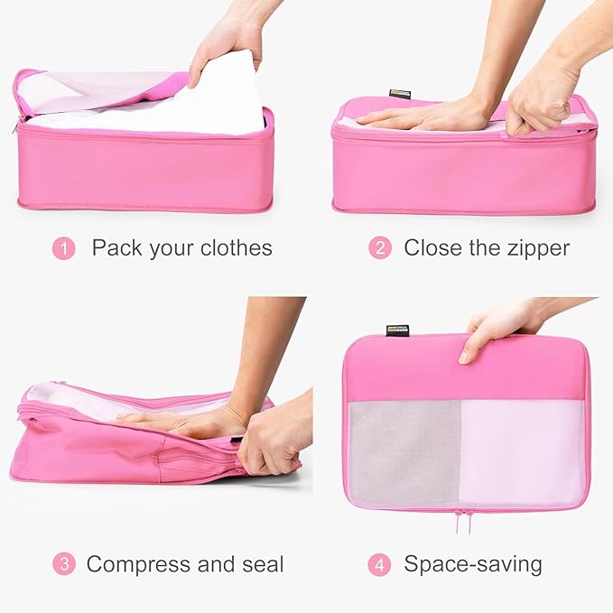 6 Set Compression Packing Cubes - Image 3