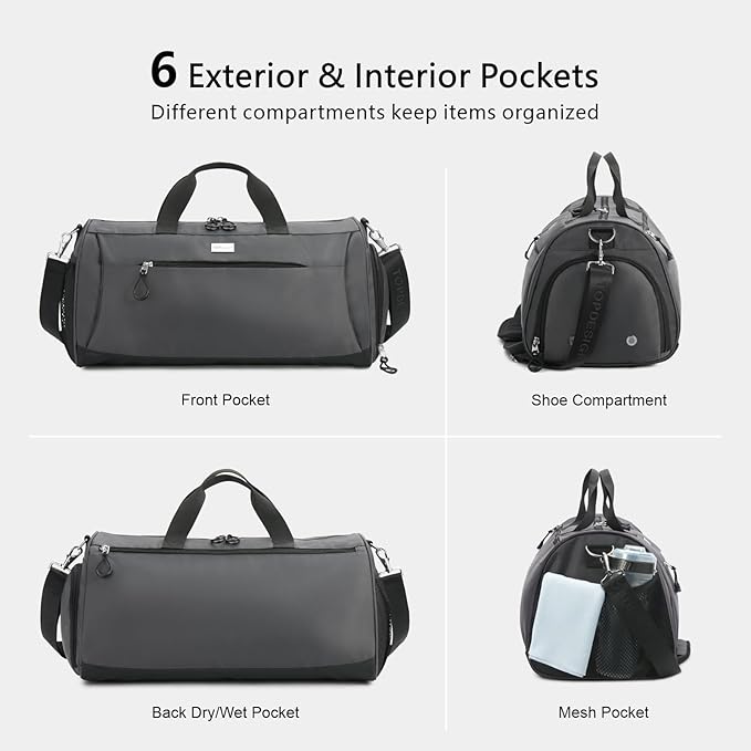 TOPDesign Gym Bag for Women & Men, Unisex Duffel Bag - Image 5