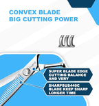 Professional Hair Thinning Shears Hair Cutting Texturizing Teeth Scissors - 6" Right Hand HIGH-END Extremely Sharp Scissors 440C Stainless Steel for Salon Home Stylists