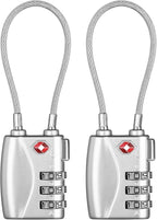 ZHEGE TSA Wire Lock 2 Pack Cable Luggage Lock by ZHEGE