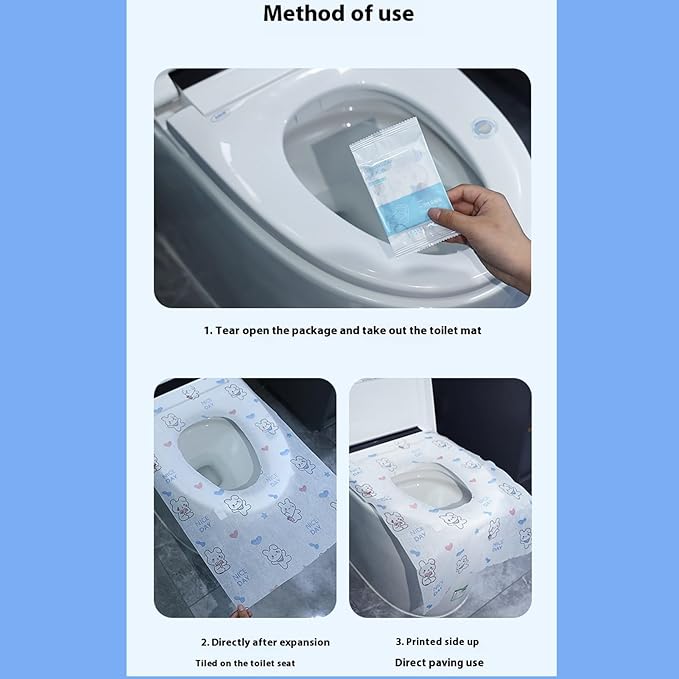 Disposable toilet seat cover, 30 pieces of oversized waterproof toilet seat - Image 4