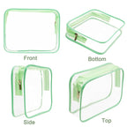 APREUTY Clear Makeup Bags, TSA Approved 6 Pcs Cosmetic Makeup Bags Set Clear PVC - Image 8