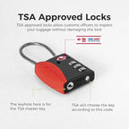 pack all TSA Approved Cable Luggage Locks, 3 Digit Combination Padlocks - Image 6