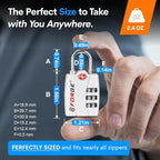 Forge Luggage Locks TSA Approved Locks, Small TSA Locks - Image 4