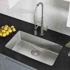 KRAUS Dex 33-inch Undermount 16 Gauge Stainless Steel Single Bowl Kitchen Sink - Image 3