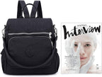 MINTEGRA Women Shoulder Backpack Multi-Pocket Nylon Purse Large Capacity - Image 6