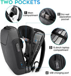BANGE Anti Theft Backpack，Smart Business Laptop Fits 15.6 Inch Notebook - Image 2