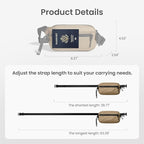 tomtoc 1.5L Sling Bag with RFID Blocking, Crossbody Bag Minimalist Chest - Image 7