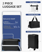 ECOHUB Hardside Expandable Carry On Luggage, Lightweight Small Hardshell Travel - Image 7
