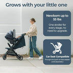 Inglesina Quid³ Stroller, Astral Blue - Image 2