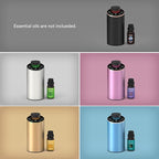 Waterless Essential Oil Diffuser Scent Aromatherapy Diffusers for Home Large Room, Car, Office, Portable Battery Operated Cordless Air Freshener, 4 Timers & 3 Mist Levels, 100ml Capacity (Golden)