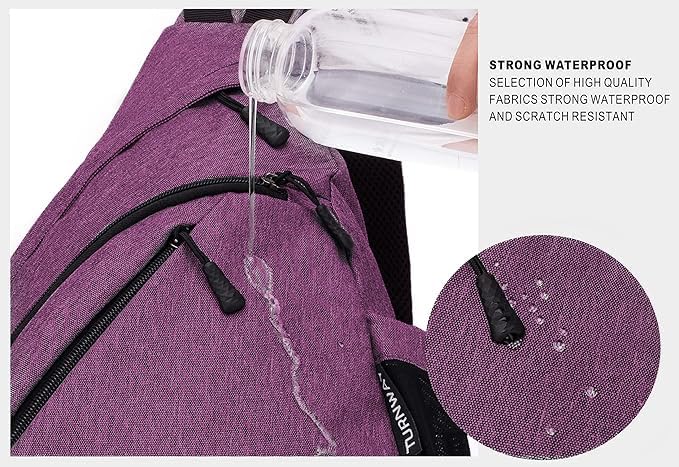 Water Proof Sling bag (Green Grid)