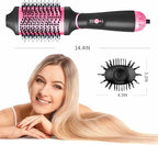 Roewol Nil Hair Dryer Brush, 4-in-1 Styling Tool, Compact, Red, Aluminum