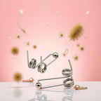 10Pcs Wire Diameter 1.2mm Curling Iron Replacement Double Return Torsion Spring Hair Curling Rod Accessories Styling Tools Appliances (Size : 24mm)