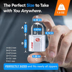 TSA Approved Luggage Locks, Ultra-Secure Dimple Key Travel Locks - Image 7