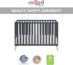 Oxford Baby Cozy Nest Convertible Island Crib, Midnight Slate/Natural - Image 5