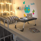 Home Office Lap Desk with Storage Drawer, Cup and Phone Holder, Laptop Bed Tray - Image 3