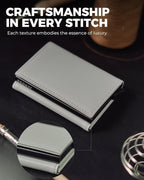 Jenoss Smart Wallet For Men & Women: Full Grain Leather, Handcrafted, Slide - Image 5