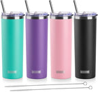 koodee 20 oz Stainless Steel Skinny Tumblers Double Wall Insulated Water by koodee