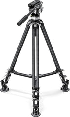 Leofoto LVC-253C+BV-15 King Kong Series Carbon Fiber Dual Leg Video Tripod w by Leofoto