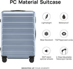 Carry on Luggage 22 X 14 X 9 Airline Approved, 20 Inch Luggage - Image 2