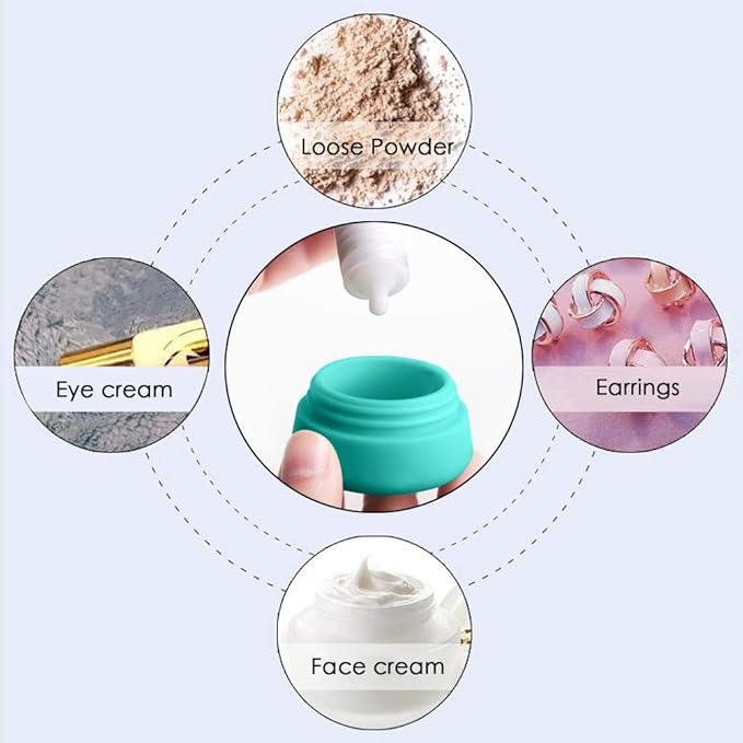 Cosywell Travel Containers Sets Silicone & PP Cream Jars - Image 6