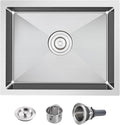 POPFLY 20×17 Inch Undermount Kitchen Sink, Small Wet Bar Prep Sink, 18 Gauge by POPFLY