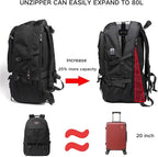 80L Travel Backpack, 18 Inch Laptop Backpack - Image 5