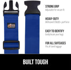 GORILLA GRIP Heavy Duty 4 Pack Adjustable Luggage Straps - Image 2